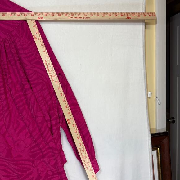 Free People XS Tunic Top Hot Pink Cant Stop Dreaming Boho Lounge Western Cowgirl - Picture 8 of 11